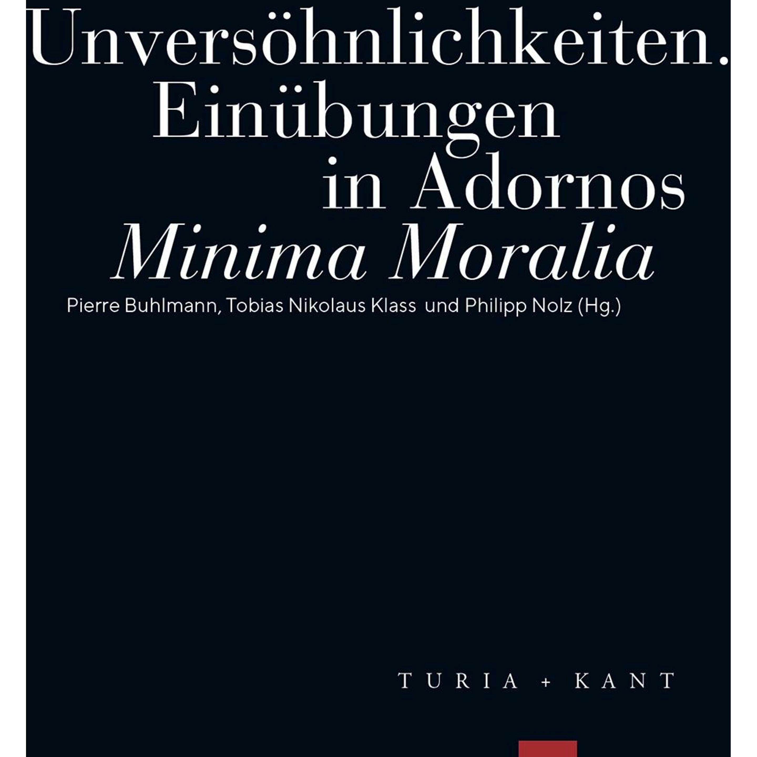 Thumbnail - Unversöhnlichkeiten, Fachbücher von Klass, Nolz, Buhlmann