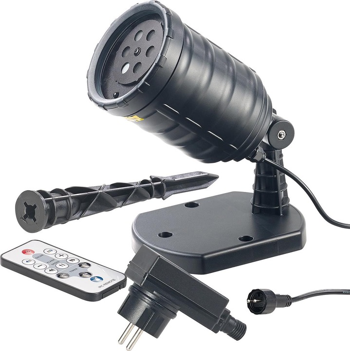 Actual product image Lunartec Motif laser projector with 6 patterns
