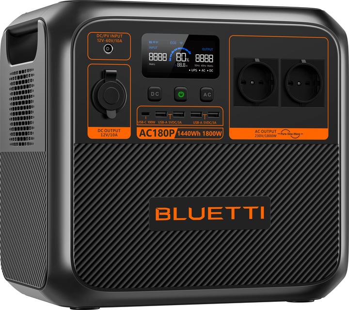 Bluetti AC180P (1440 Wh, 16 kg)