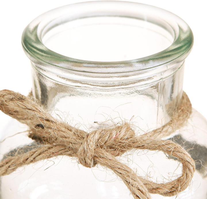 Produktbild Viana Flaschenvasen Holz Metall Deko Accessoire für Tischdekoration (2 x)