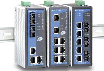 Actual product image Moxa EtherDevice Switch EDS-408A-MM-ST-T - Switch (6 ports)