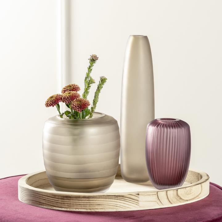 Actual product image Leonardo Bellagio Vase 35 cm, Beige (1 x, 35 x 8 cm, 1 l)