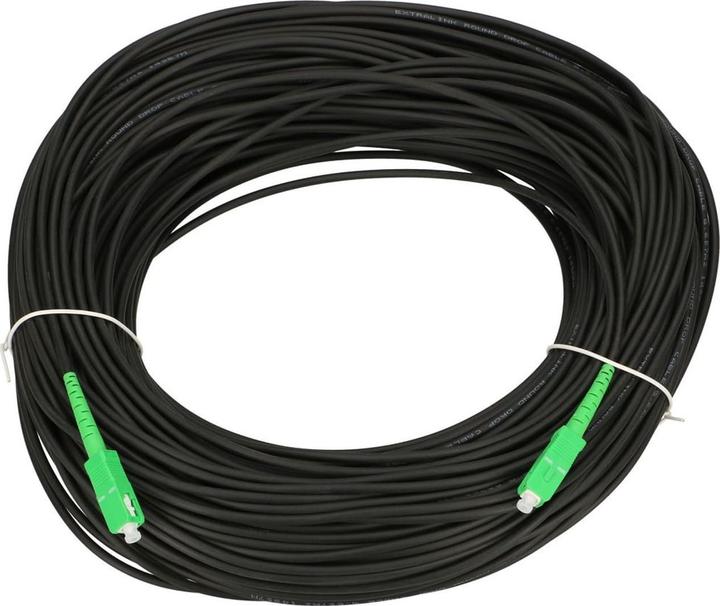 Actual product image Extralink SC/APC-SC/APC | Patchcord | Okrągły, wiszący, jednomodowy, Simplex, G.657A2, 120m (120 m)