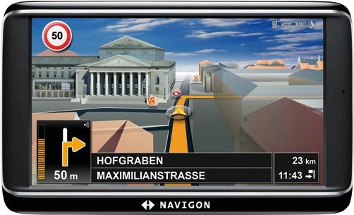 Navigon 70 Premium, Bluetooth, TMC, Cartes Europe