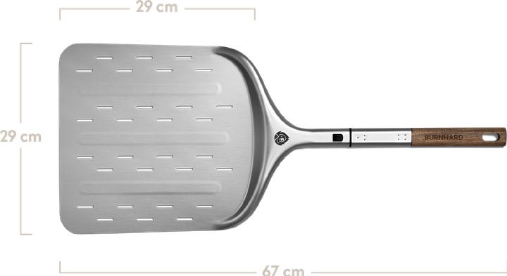Immagine prodotto Burnhard Cursore per pizza in legno d'acacia e alluminio