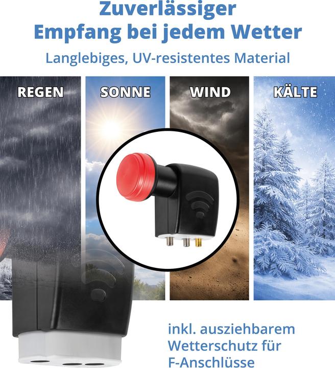 Image du produit Megasat 0401103 Diavolo Unicable LNB 2Legacy 4Unicable (Unicable, 40mm)