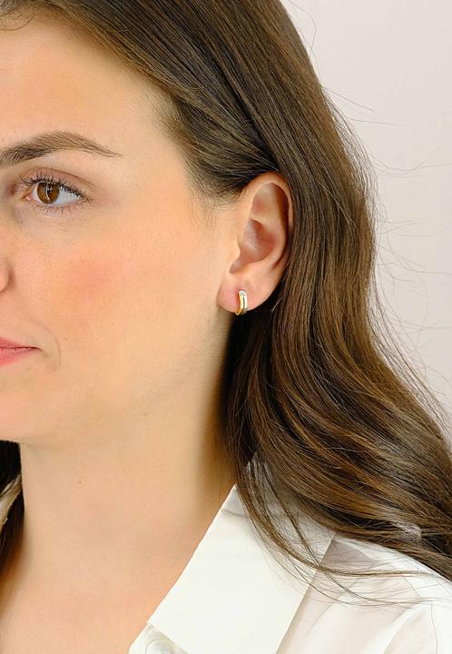 Image du produit Muau Créoles (750, Or blanc, Or jaune 18 K)