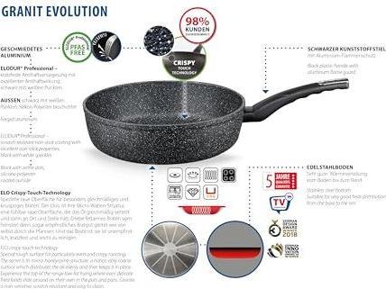 Produktbild ELO Schmorpfanne (Bräter + Schmortopf, Bratpfanne, Aluminium, 28 x 10 cm)