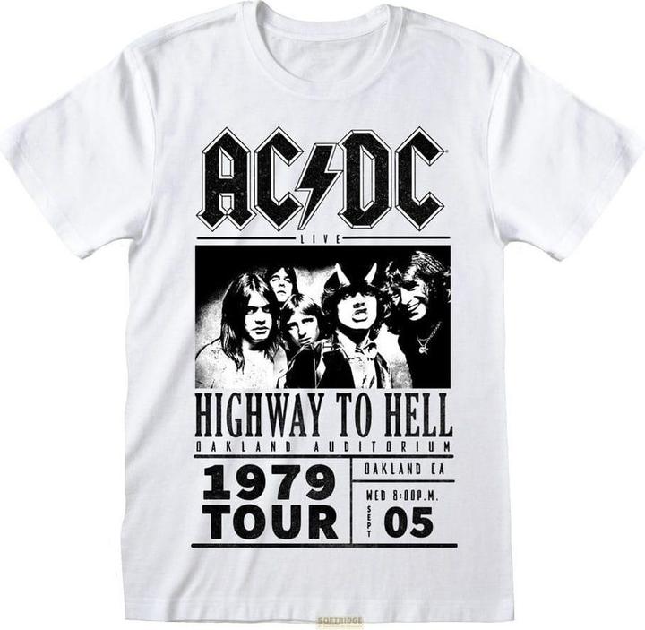 Productafbeelding Heroes Inc AC/DC T-Shirt Highway To Hell 1979 Tour White Grösse L (L)