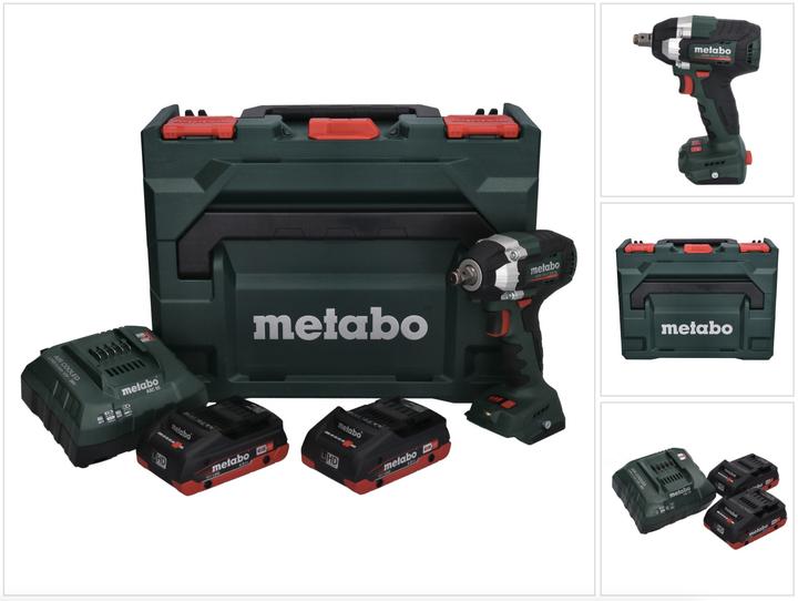 Produktbild Metabo SSW 18 LT 300 BL Akku Schlagschrauber 18 V 300 Nm Brushless + 2x Akku 4,0 Ah + Ladegerät + (Ohne externe Stromquelle)