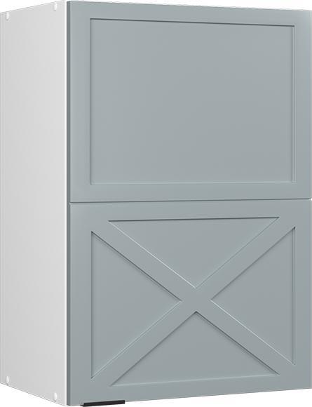 Blau, hellblau-grau, Weiss