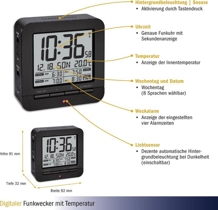 Produktbild TFA Funk-Wecker