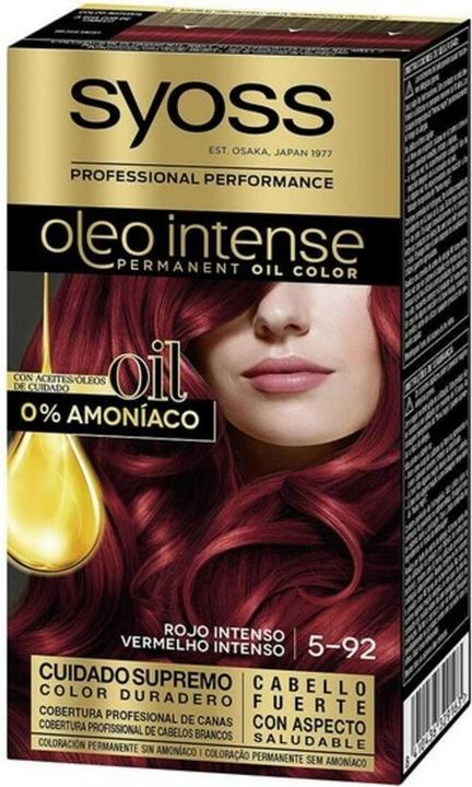 Actual product image Syoss OLIO INTENSE ink sin amoniaco #5.92-rojo intenso 5 pz (5-92)