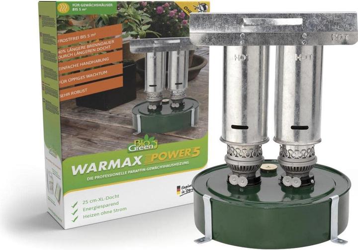 Produktbild Bio Green Paraffin-Gewächshaus-Heizung "WARMAX POWER 5" - 600 W