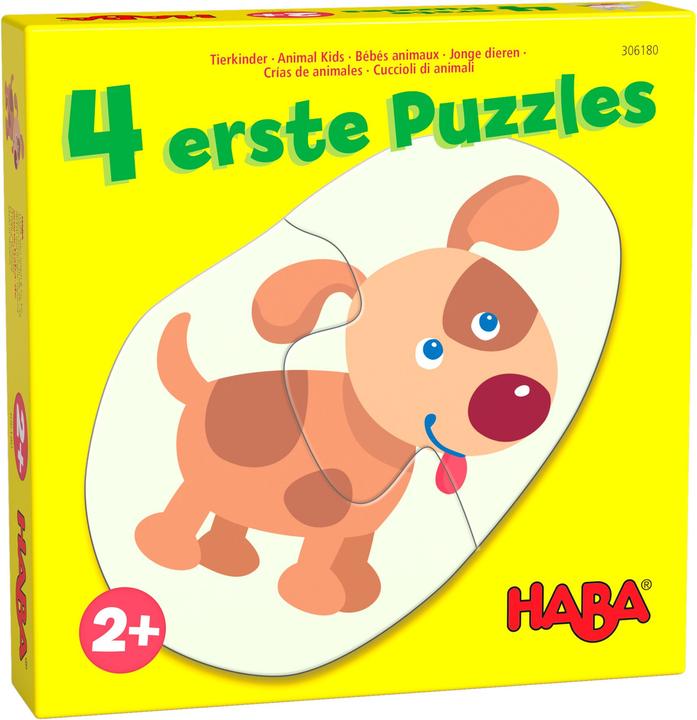 Haba 4 first puzzles - animal children (2 pieces)