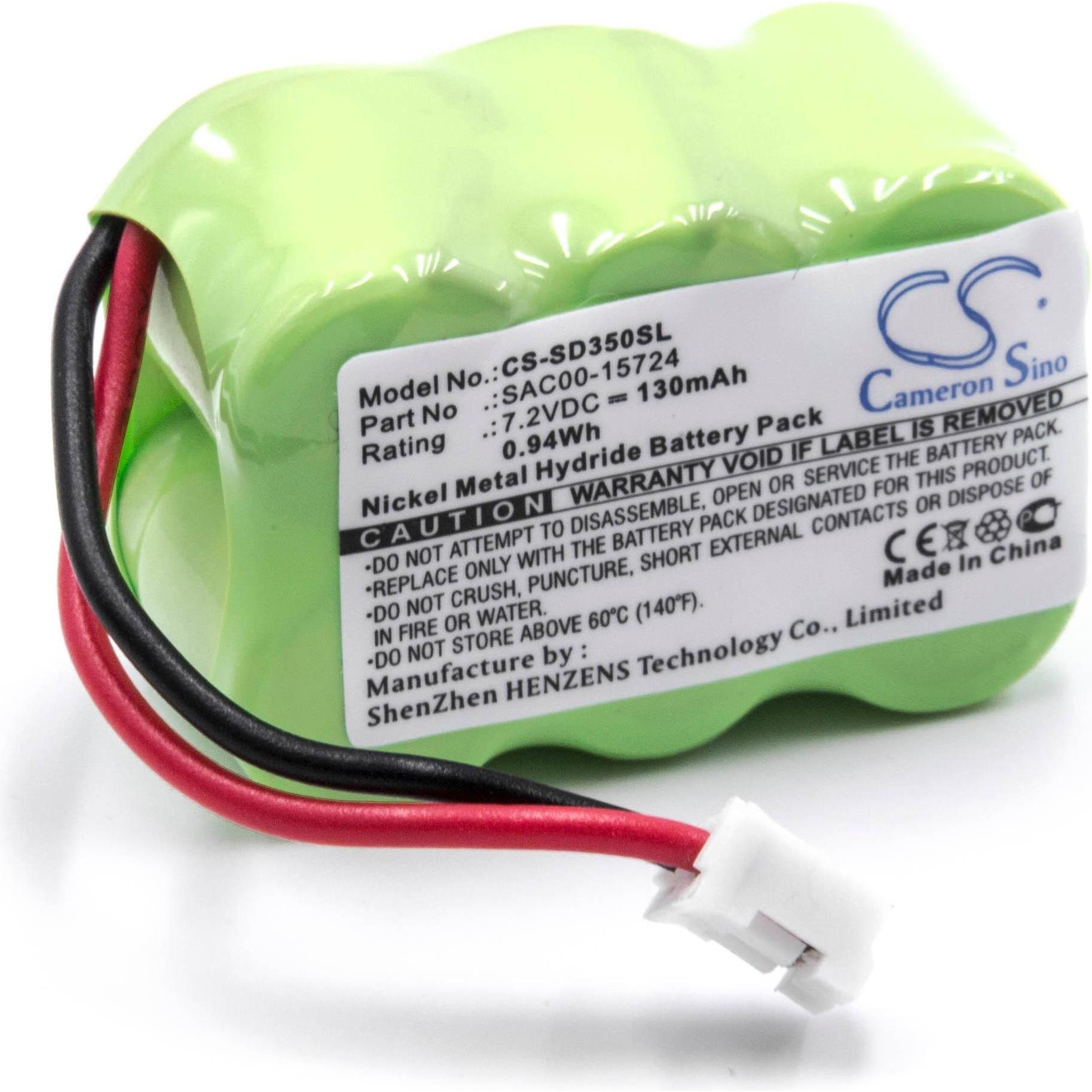 AccuCell NiMH-Akku - 130mAh (7.2V) - für Hundehalsband Hunde-Trainer wie Sportdog SAC00-15724 (1 Stk., 130 mAh, Ladegerä...