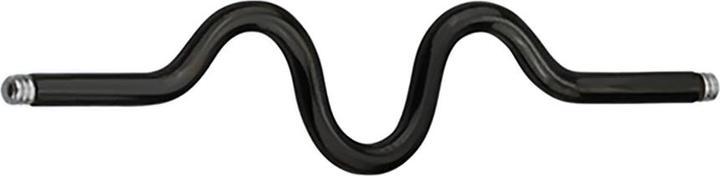 Immagine prodotto Star Piercing Barra per bilancieri nera a zig zag (Acciaio chirurgico 316L)