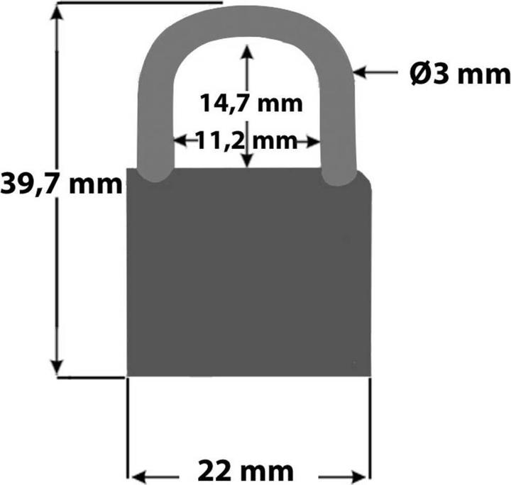 Produktbild Security Plus Vorhängeschloss 4er Set V 22-4