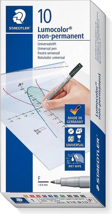 Produktbild LC-Power Lumocolor NonPermanent-Marker (10x)