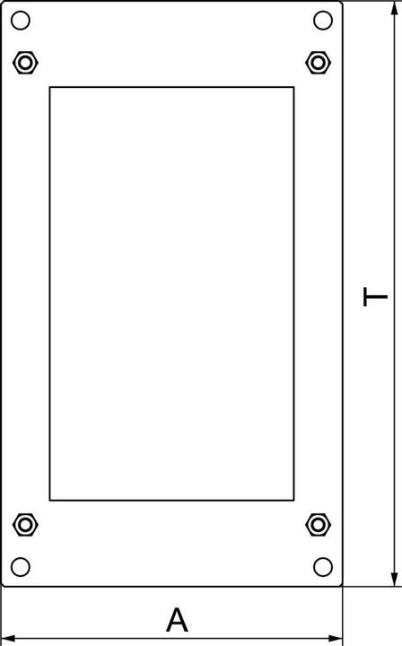 Actual product image OBO Bettermann OBO BSKM-GRK 1025 Counter plate T-reducing branch for suspended mounting 40x70