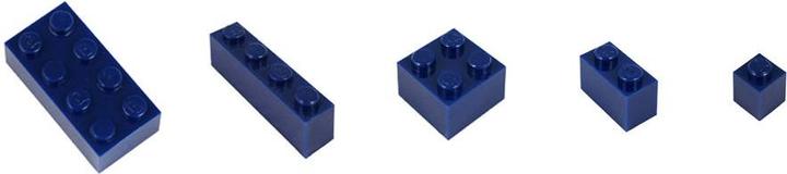 Actual product image Q-Bricks Building Blocks Unicolor Sapphire Blue