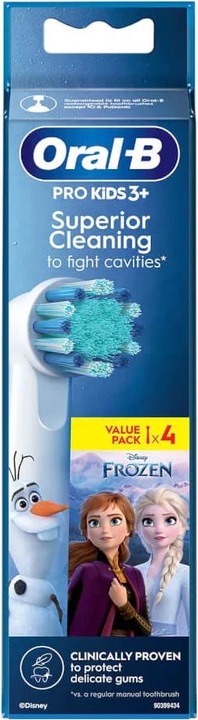 Actual product image Oral-B Replacement head EB10 4 FFS II Blue/White 4 pieces (4 x)