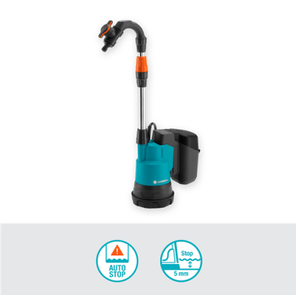 Image du produit Gardena Pompe à pluie à batterie (Pompe à baril de pluie)