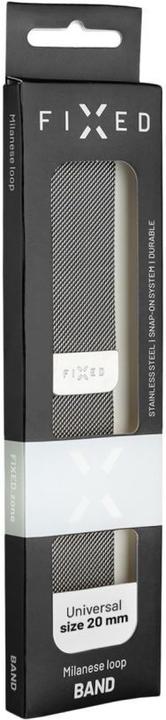 Produktbild Fixed Mesh metal rem til Smartwatch Universal 20mm Sølv