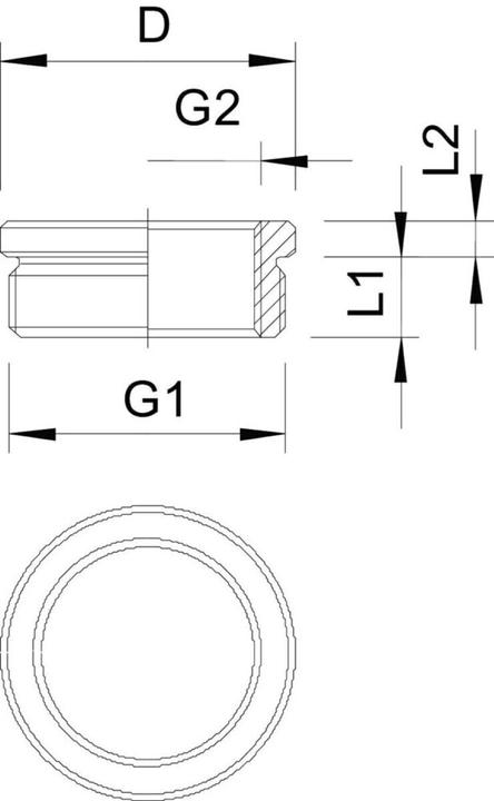Produktbild OBO Bettermann Messing-Reduktion 167 M M32-M25