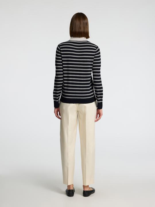 Actual product image Selected Femme 100% Merinowoll Langarm-Poloshirt (S)