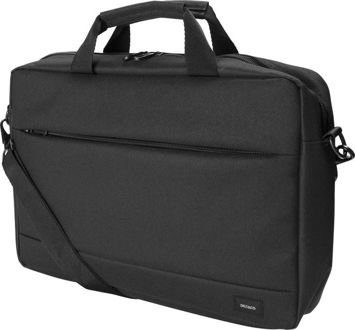 Actual product image Deltaco 15.6-16" Laptop bag, made of recycled polyester, black (16", Universal)