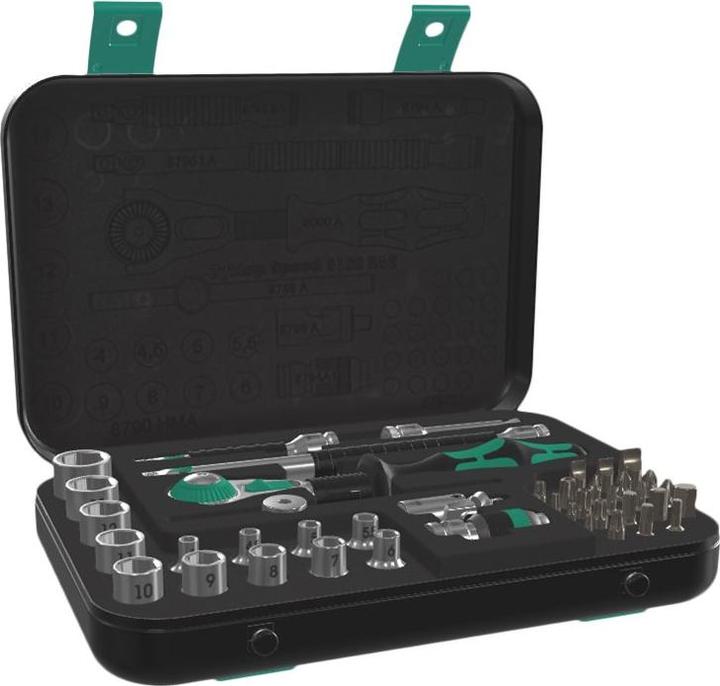 Actual product image Wera 8100 SA 2 Zyklop Speed Ratchet Set (6 mm, 12 mm, 14 mm, 10 mm, 7 mm, 11 mm, 5 mm, 8 mm, 9 mm, 13 mm, 4 mm)