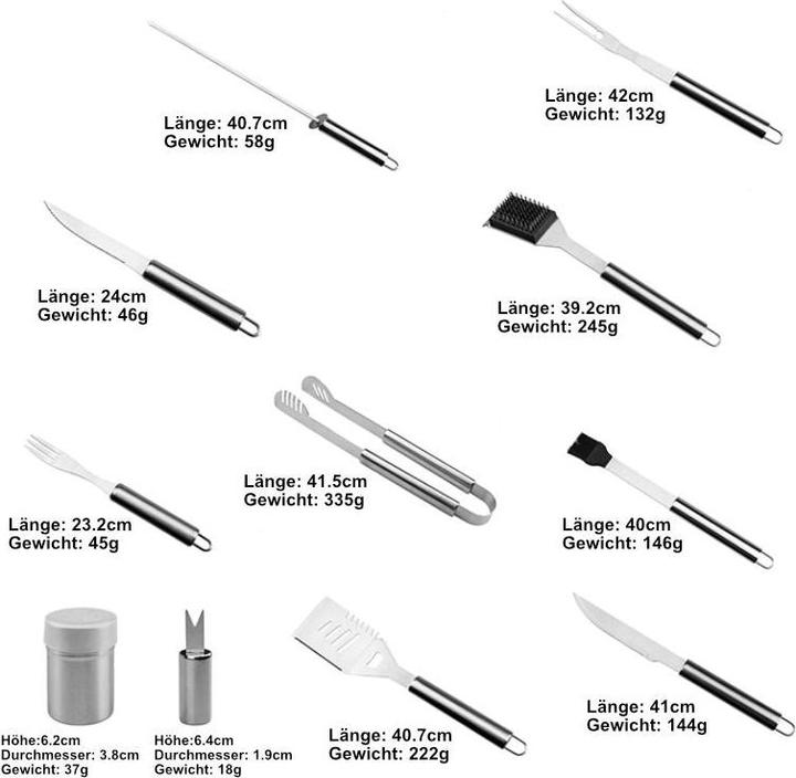 Produktbild Hermex Grillbesteck