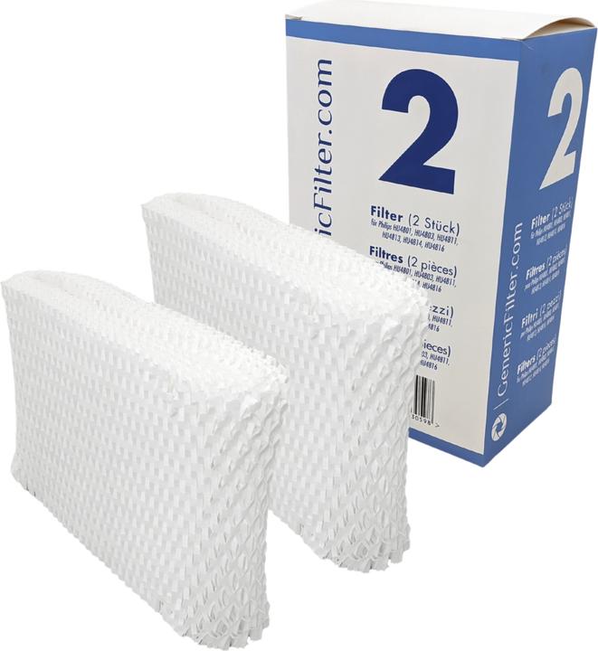 GenericFilter Ersatzfilter für Philips Luftbefeuchter (2 x)