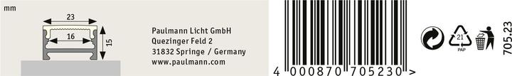 Produktbild Paulmann Stripe Profil Square (200 cm, Indoor)