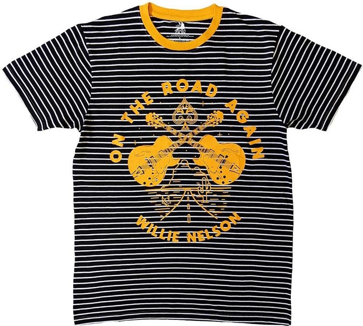 Immagine prodotto Willie Nelson On The Road Again Maglietta Suoneria Adulto Unisex (XL)