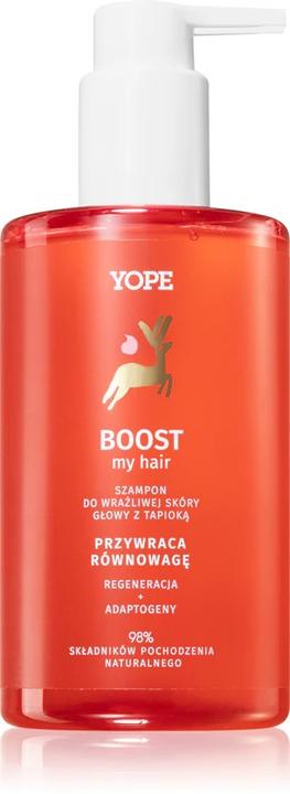 Actual product image Yope Boost My Hair Shampoo For Sensitive Scalp With Tapioca 300Ml (Liquid shampoo, 300 ml)