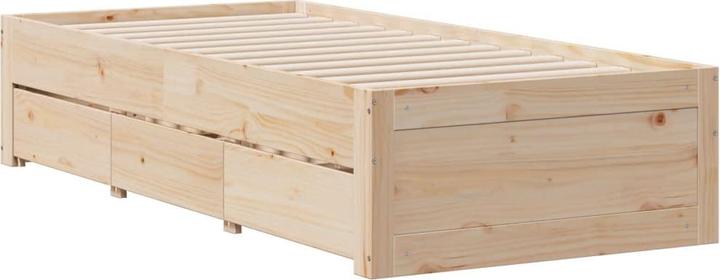 Produktbild vidaXL Bett mit Regal (140 x 200 cm)