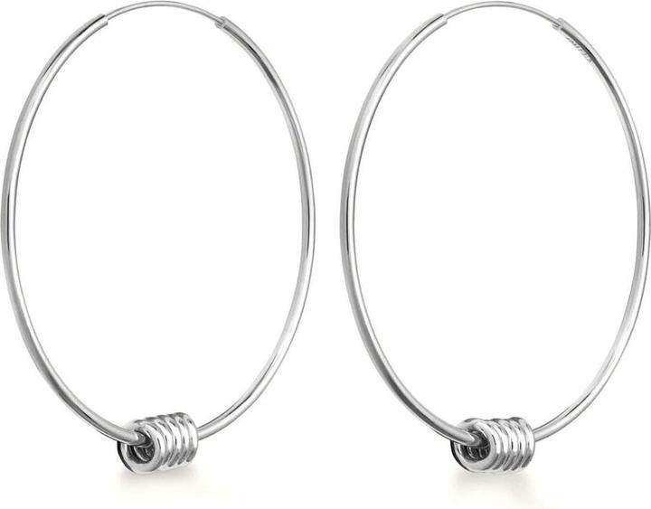 Image du produit Rosefield Spring Hoop Large Silver Boucles d'oreilles (Laiton)