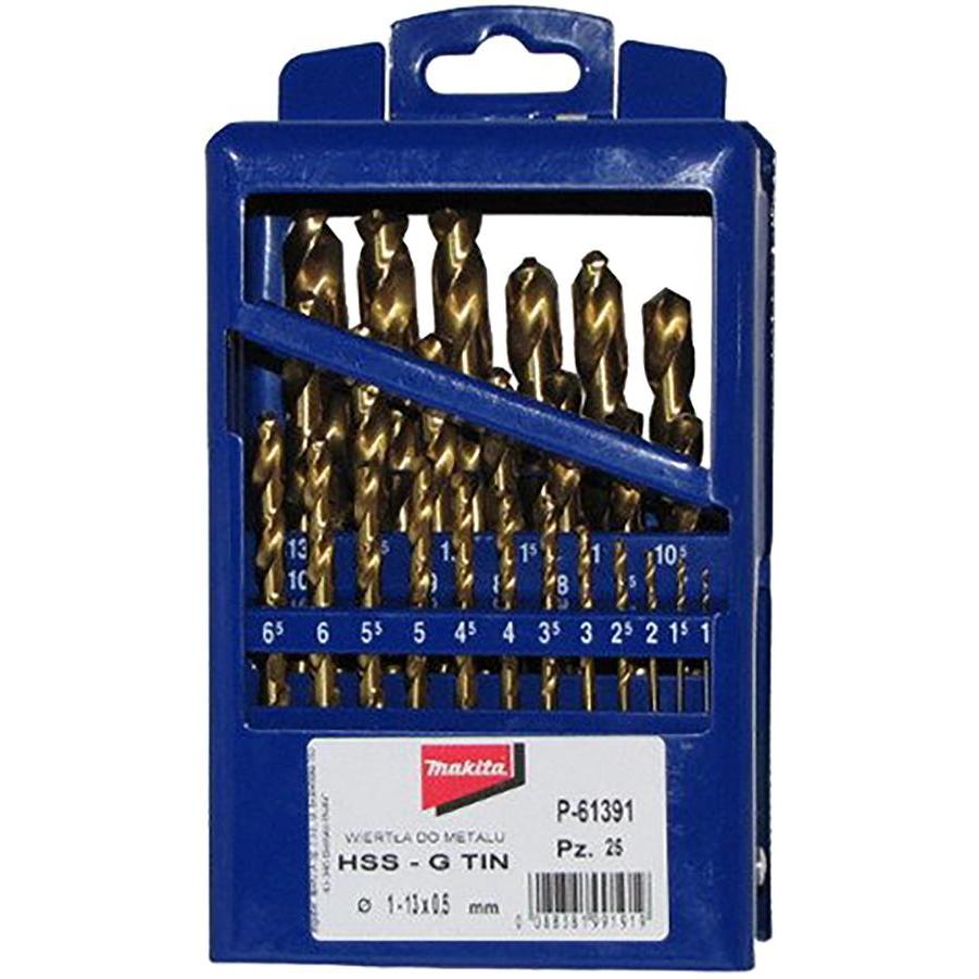 Makita, Bohrereinsatz, HSS-G TIN Bohrerset 1-13mm (1-13mm)
