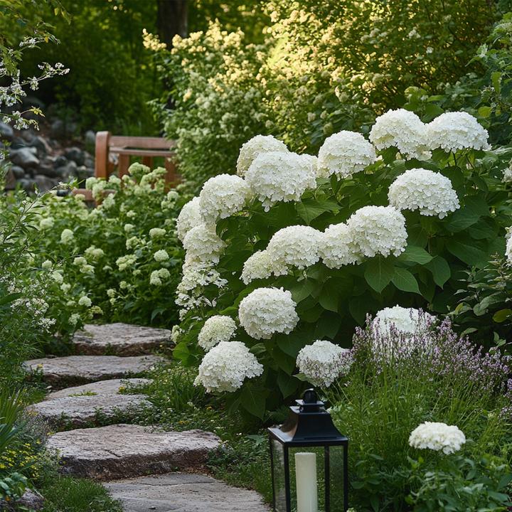 Actual product image Plant in a Box Hydrangea Strong Annabelle - Hydrangea (30 cm)