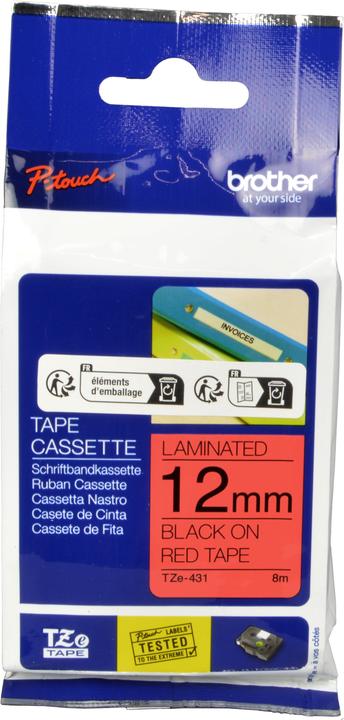 Produktbild Brother Tze-431 (1.20 cm, Rot)