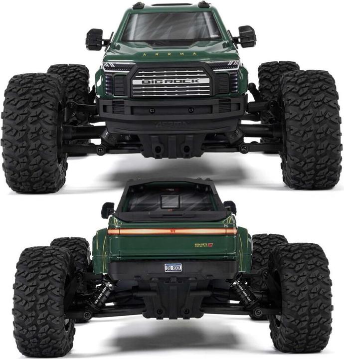 Image du produit Arrma Monster Truck Big Rock BLX 223S, Grün ARTR, 1:10 (Presque prêt à être conduite)