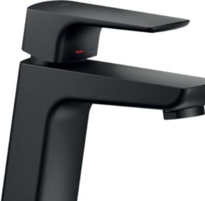 Produktbild Nobili Luxor Håndvaskebatteri - med pop up bundventil 1 1/4. MAT Sort