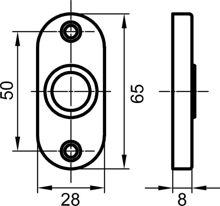Produktbild Glutz Drückerrosetten glide 5615 (Türrosette)