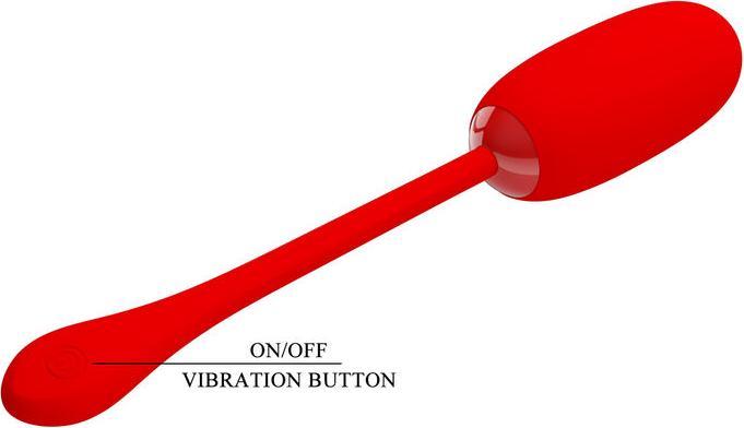 Produktbild Pretty Love Julius Wasserdichtes, Wiederaufladbares Vibrierendes Ei Rot