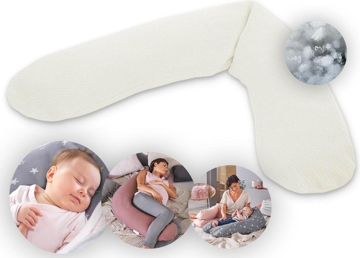 Produktbild Theraline Stillkissen "Das Original" mit Polyester Hohlfaser Füllung inkl. Bezug 190 cm (190 cm)