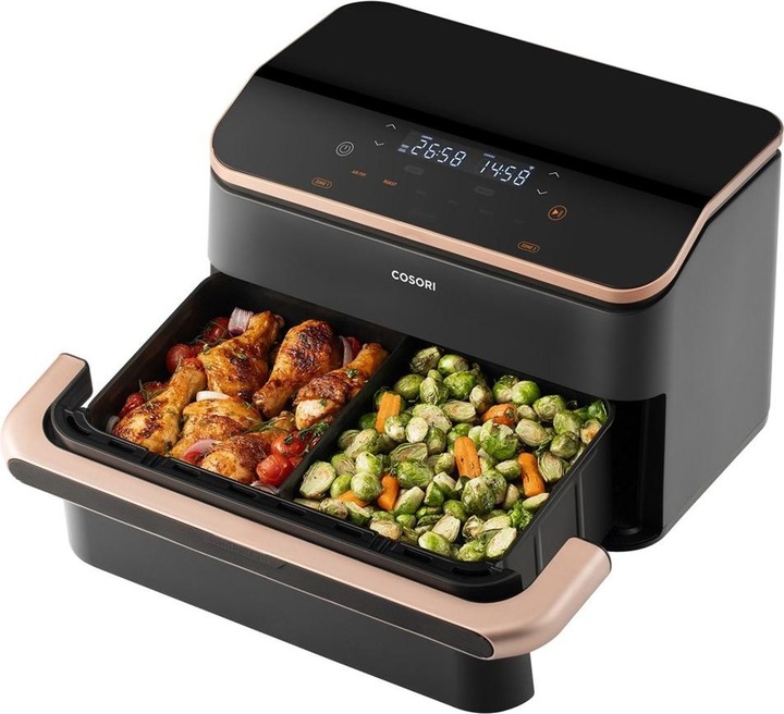 Actual product image Cosori Twinfry Airfryer - XXL hot air fryse 10 liters - 2 meals simultaneously prepare byDivider- 6