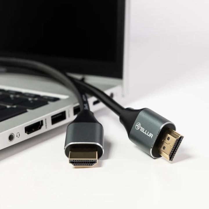 Actual product image Tellur High Speed HDMI 2.0 cable, 4K 18Gbps plug-plug Ethernet gold-plated 1.5m black (1.50 m)