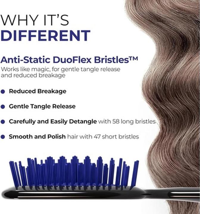 Actual product image FHI Heat Fhi Detangling Hair Brush Blue Galaxy